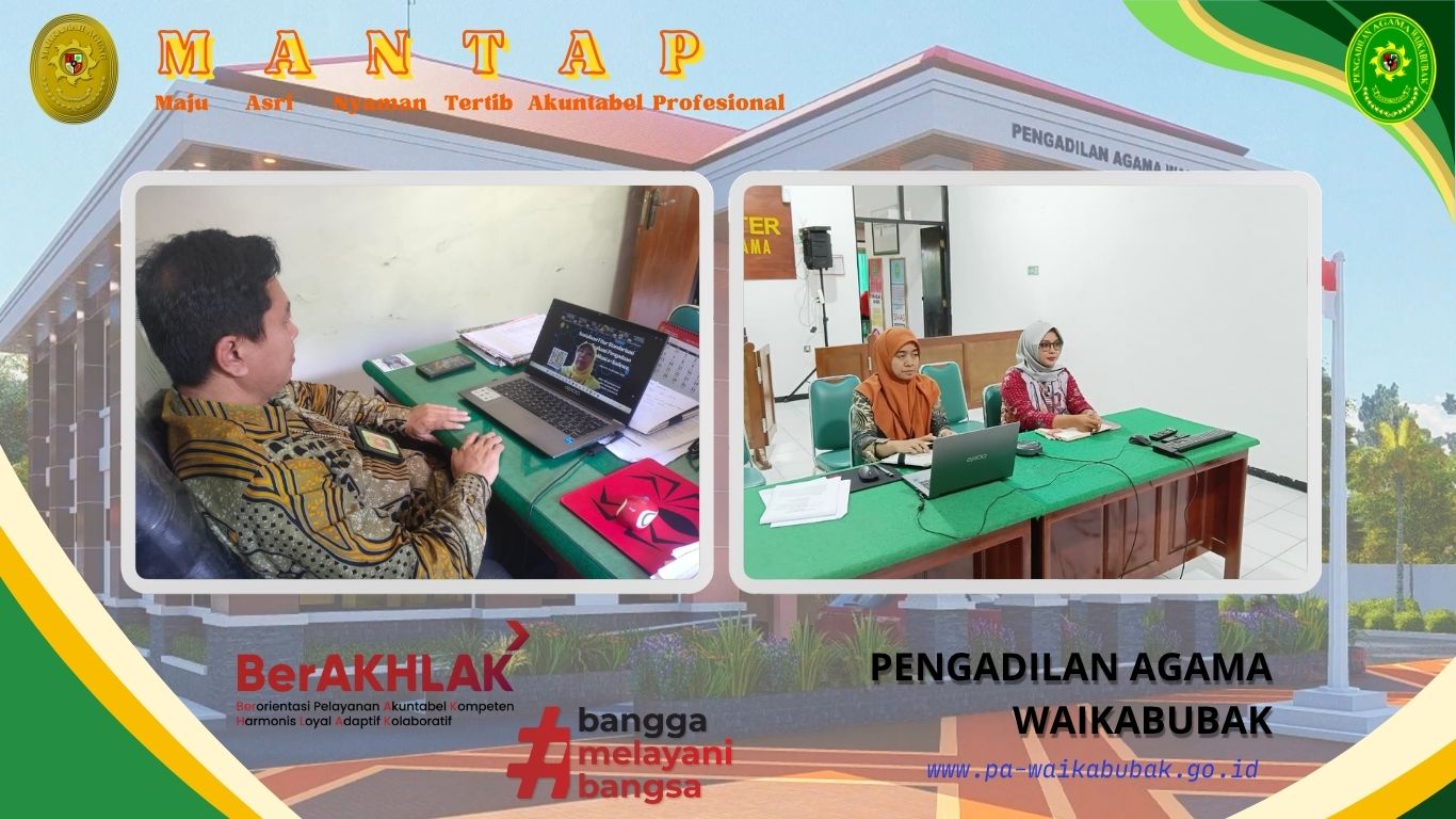 PA Waikabubak Ikuti Sosialisasi e-Sadewa dan Persiapan Diskusi Hukum Secara Daring