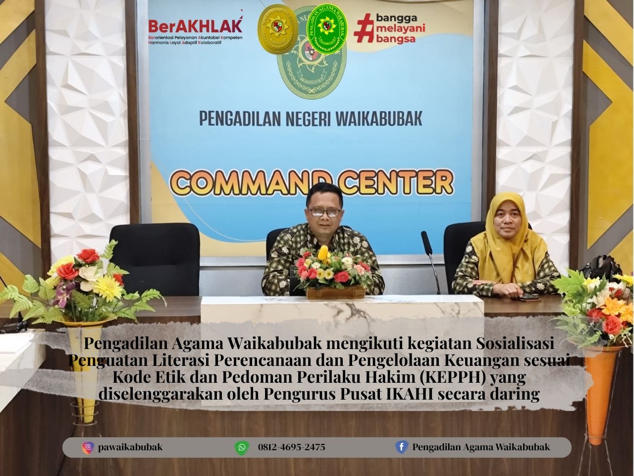 PA Waikabubak Mengikuti Sosialisasi Penguatan Literasi Keuangan oleh PP IKAHI