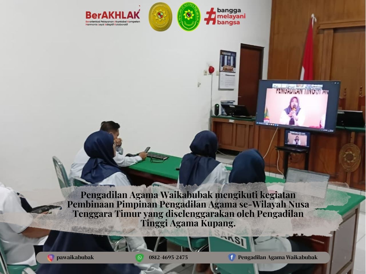  PA Waikabubak Mengikuti Pembinaan Pimpinan oleh PTA Kupang