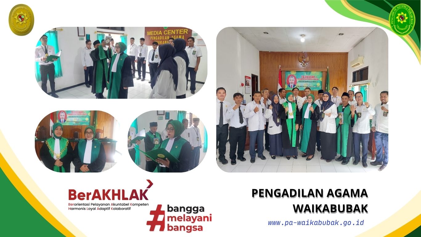 Pelantikan Hakim Baru, PA Waikabubak Sambut Ibu Raden Ani Eko Wahyuni, S.H.